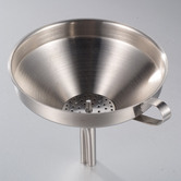 Natura Kitchen 2 Piece Nova Star Stainless Steel Funnel &amp; Filter Set