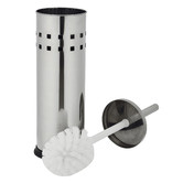 Natura Kitchen 2 Piece Stainless Steel Toilet Brush &amp; Holder Set