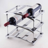 Natura Kitchen 9 Bottle Zinc Alloy Wine Rack