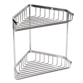 Natura Kitchen Kelsey 2-Tier Stainless Steel Corner Shower Caddy