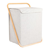 Nova Star Deluxe Bamboo Laundry Hamper with Lid | Temple & Webster