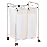 Natura Kitchen 3 Piece Double Laundry Sorter Cart Set