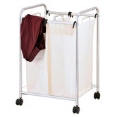 Natura Kitchen 3 Piece Double Laundry Sorter Cart Set