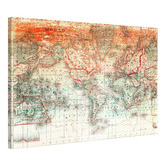 Barley Cove Planet Earth Canvas Wall Art