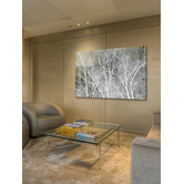 Barley Cove Frosty White Branches Canvas Wall Art