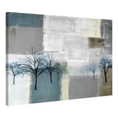 Barley Cove Blue Trees Canvas Wall Art