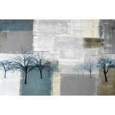 Barley Cove Blue Trees Canvas Wall Art