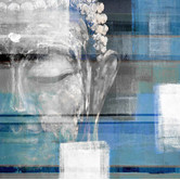 Barley Cove Blue Buddha Canvas Wall Art