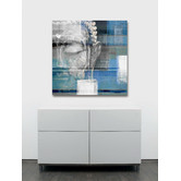 Barley Cove Blue Buddha Canvas Wall Art
