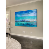 Barley Cove Blue Relax Canvas Wall Art