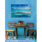 Barley Cove Blue Relax Canvas Wall Art
