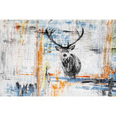 Barley Cove Staring Deer Canvas Wall Art