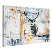 Barley Cove Staring Deer Canvas Wall Art
