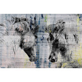 Barley Cove Facing Horses Canvas Wall Art