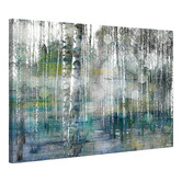 Barley_Cove Tree Trunk Lights Canvas Wall Art | Temple & Webster