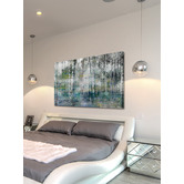 Barley Cove Tree Trunk Lights Canvas Wall Art
