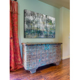 Barley Cove Tree Trunk Lights Canvas Wall Art