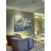 Barley Cove Tree Trunk Lights Canvas Wall Art