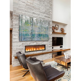 Barley Cove Teal Tree Forest Canvas Wall Art