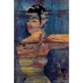 Barley Cove Bright Red Lips Art Print on Canvas