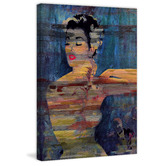 Barley Cove Bright Red Lips Art Print on Canvas
