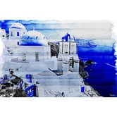 Barley Cove Santorini Art Print on Canvas