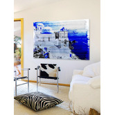 Barley Cove Santorini Art Print on Canvas