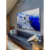 Barley Cove Santorini Art Print on Canvas