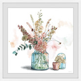 Barley Cove Clearly Blooms Framed Printed Wall Art