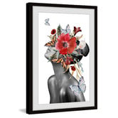 Barley Cove Butterfly Bloom Sight Framed Printed Wall Art