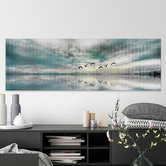 Barley Cove Birds Skylight II Stretched Canvas Wall Art
