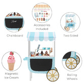 Fantasy Fields Teamson 33 Piece My Little Helper Ice Cream Cart Playset