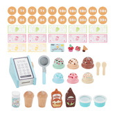 Fantasy Fields Teamson 33 Piece My Little Helper Ice Cream Cart Playset