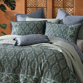 Logan &amp; Mason Priya Cotton Sateen Quilt Cover Set