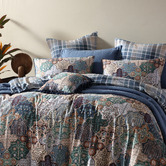 Logan &amp; Mason Ferdinand Cotton Sateen Quilt Cover Set