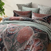 Logan &amp; Mason Anikah Cotton Sateen Quilt Cover Set