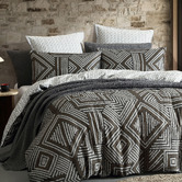 Logan &amp; Mason Ashen Cotton Sateen Quilt Cover Set