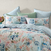 Logan &amp; Mason Delia Cotton Sateen Quilt Cover Set