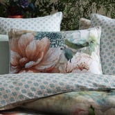 Logan &amp; Mason Hydrangea Cotton Sateen Quilt Cover Set
