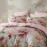 Logan &amp; Mason Oleander Cotton Sateen Quilt Cover Set