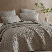 Logan &amp; Mason Blair Cotton Sateen Coverlet Set