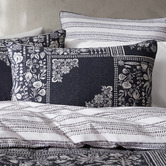 Logan &amp; Mason Ebony Cotton Sateen Quilt Cover Set