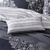 Logan &amp; Mason Ebony Rectangular Cotton Sateen Cushion