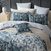 Logan &amp; Mason Chloris Cotton Sateen Quilt Cover Set