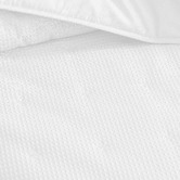 Platinum Collection White Waffle Ascot Cotton-Blend Coverlet