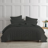 Platinum Collection Granite Waffle Ascot Cotton-Blend Coverlet