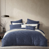 Platinum Collection Caspian Matelasse Cotton Quilt Cover Set