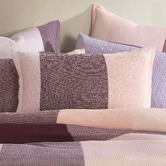 Platinum Collection Blush Sadie Cotton Waffle Quilt Cover Set