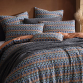 Platinum Collection Kassia Cotton Seersucker Quilt Cover Set