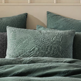 Platinum Collection Moana Matelasse Cotton Quilt Cover Set